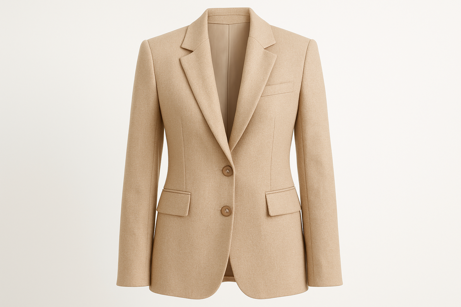 Blazer Élégant Marron Femme